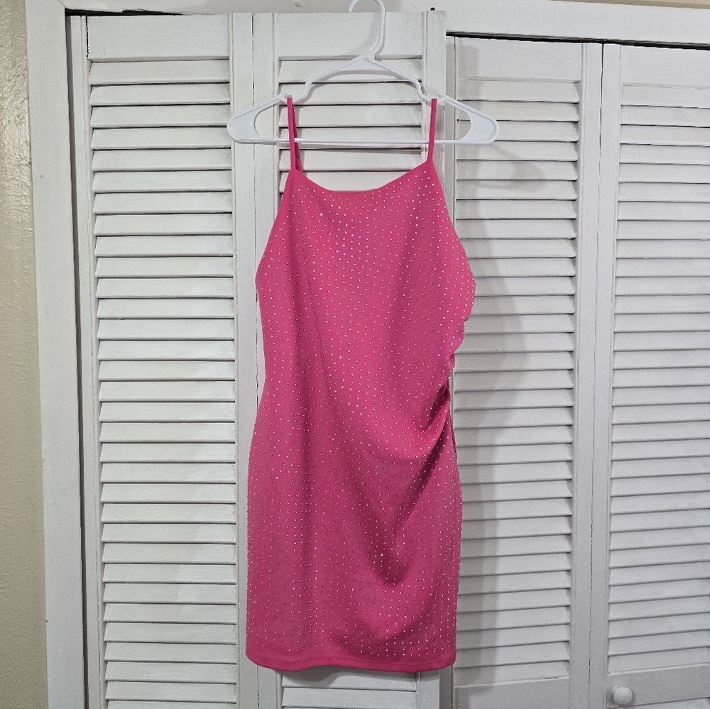 Iris Vibrant Pink Dress